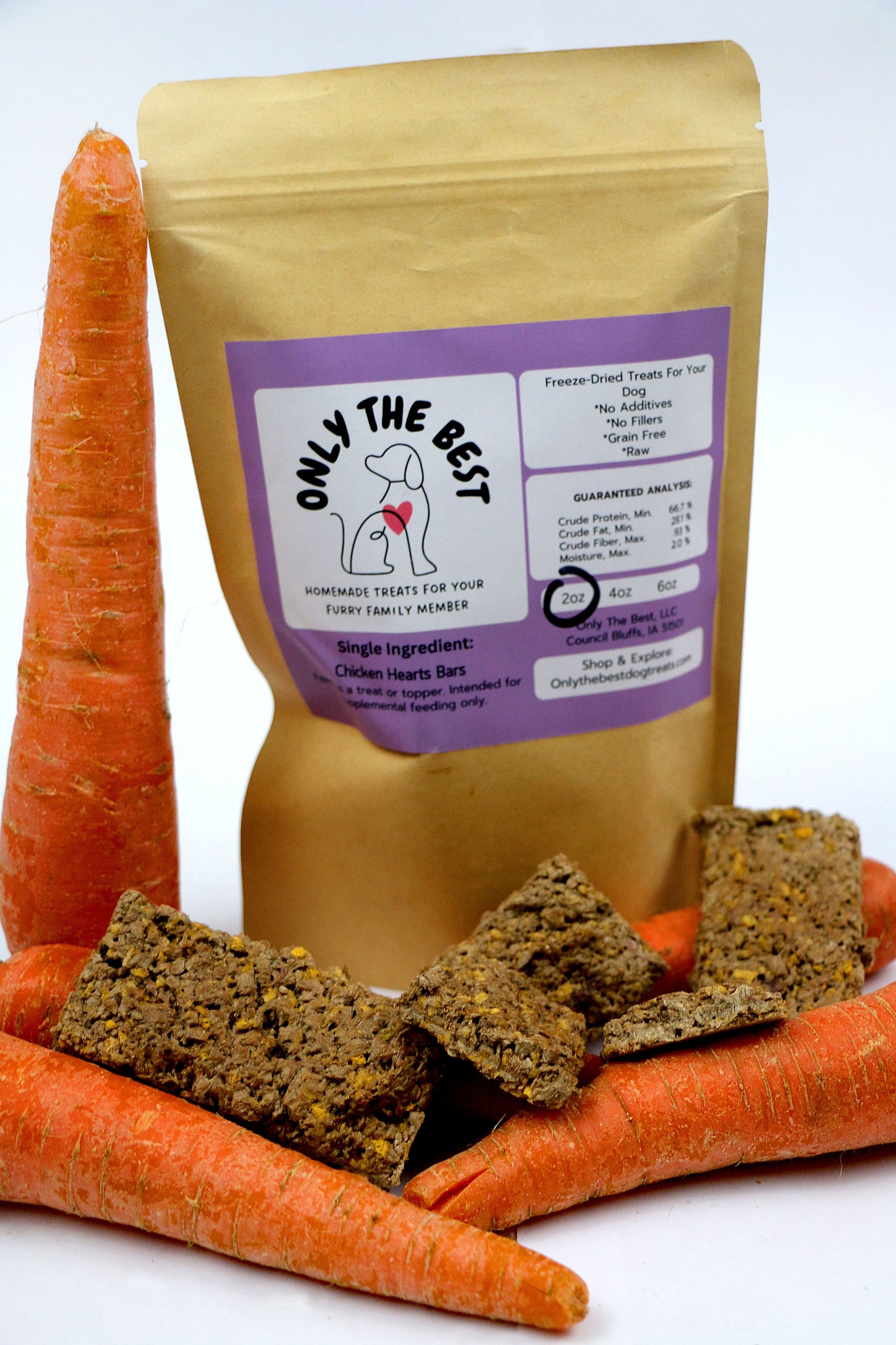 Beef Liver Bars with Carrots