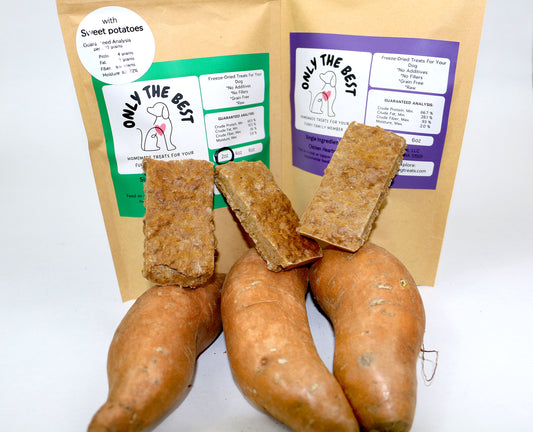 Chicken Hearts Bars with Sweet Potatoes